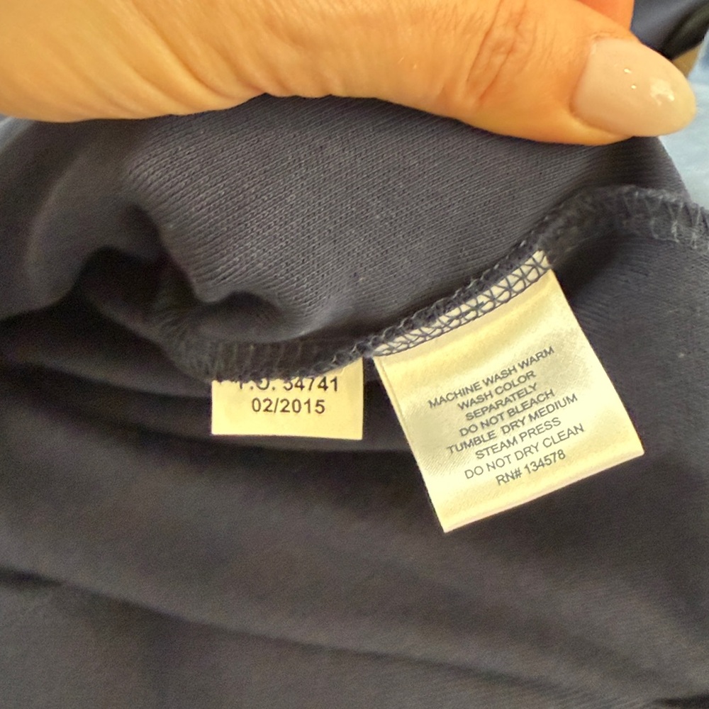 Vineyard Vines Men’s Saltwater Navy Blue Quarter Zip Sweatshirt Pullover XL - Picture 10 of 11